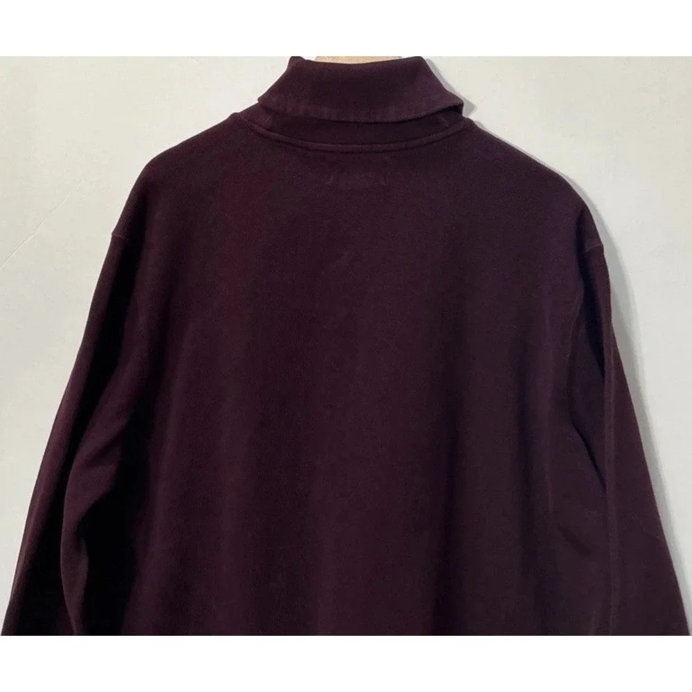 Vintage Ralph Lauren Mens Shawl Neck‎ Jumper Sweater Burgundy Size XXL / 2XL